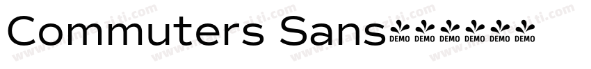 Commuters Sans字体转换